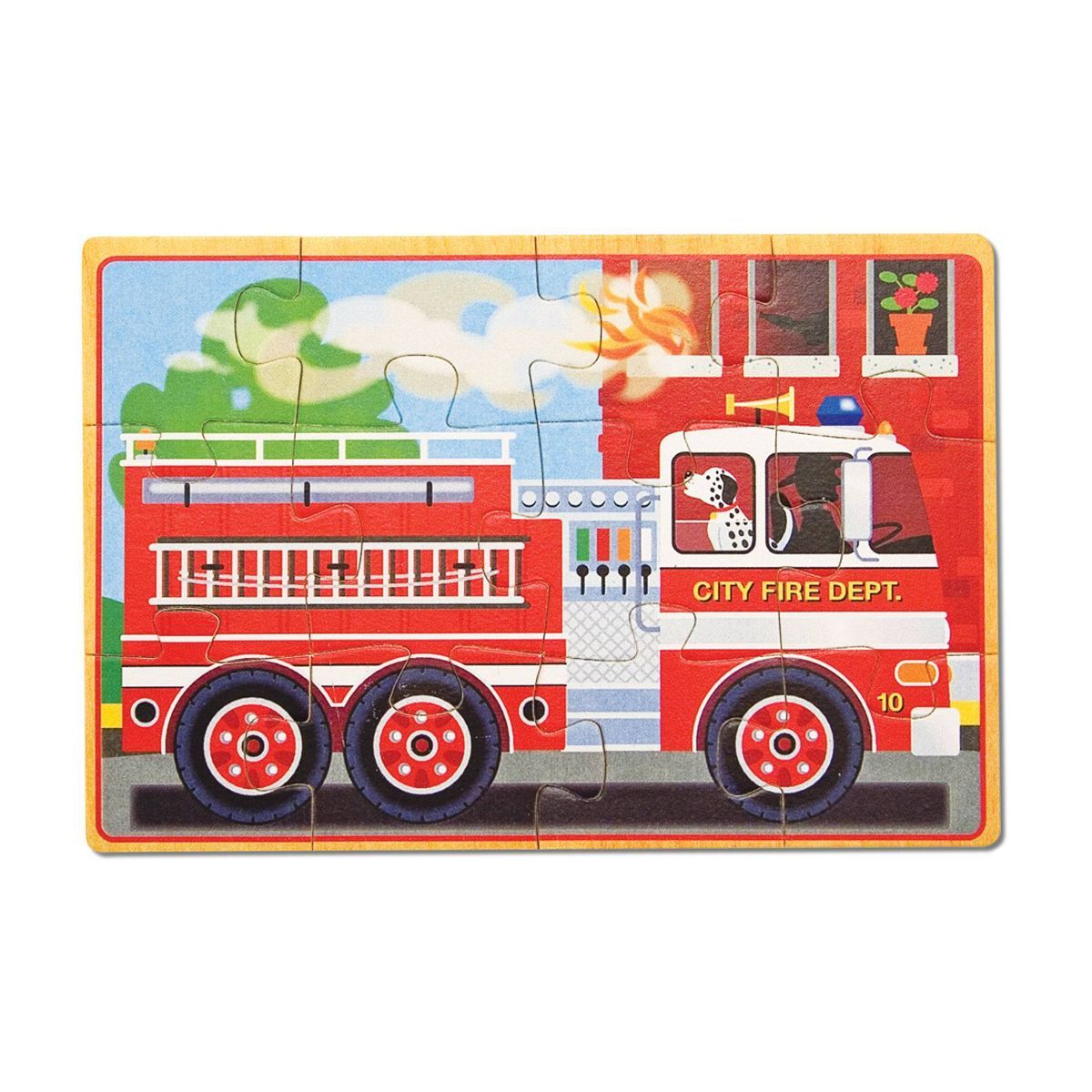 Melissa & Doug Vehicles 4-in-1 Wooden Jigsaw Puzzles in a Storage Box - 48pc | Target