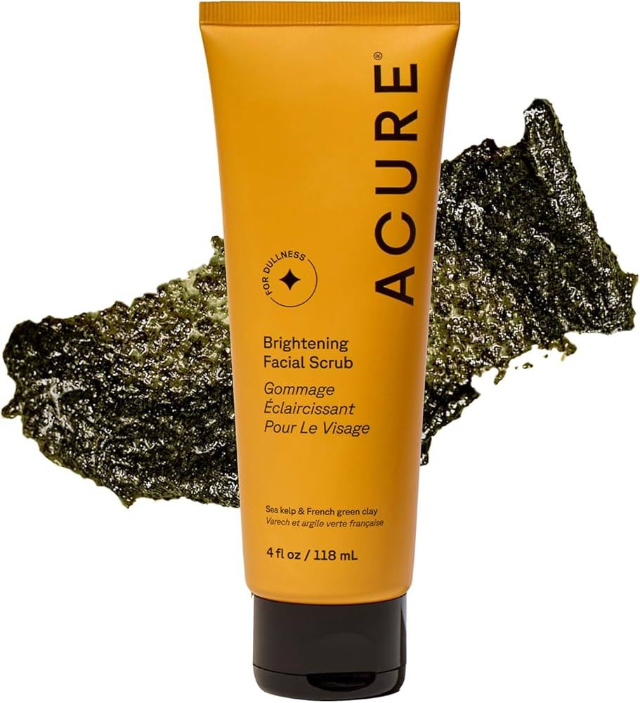 Acure Brightening Facial Scrub - Exfoliating Face Wash, Gentle Daily Scrubber & Exfoliator for Wo... | Amazon (US)
