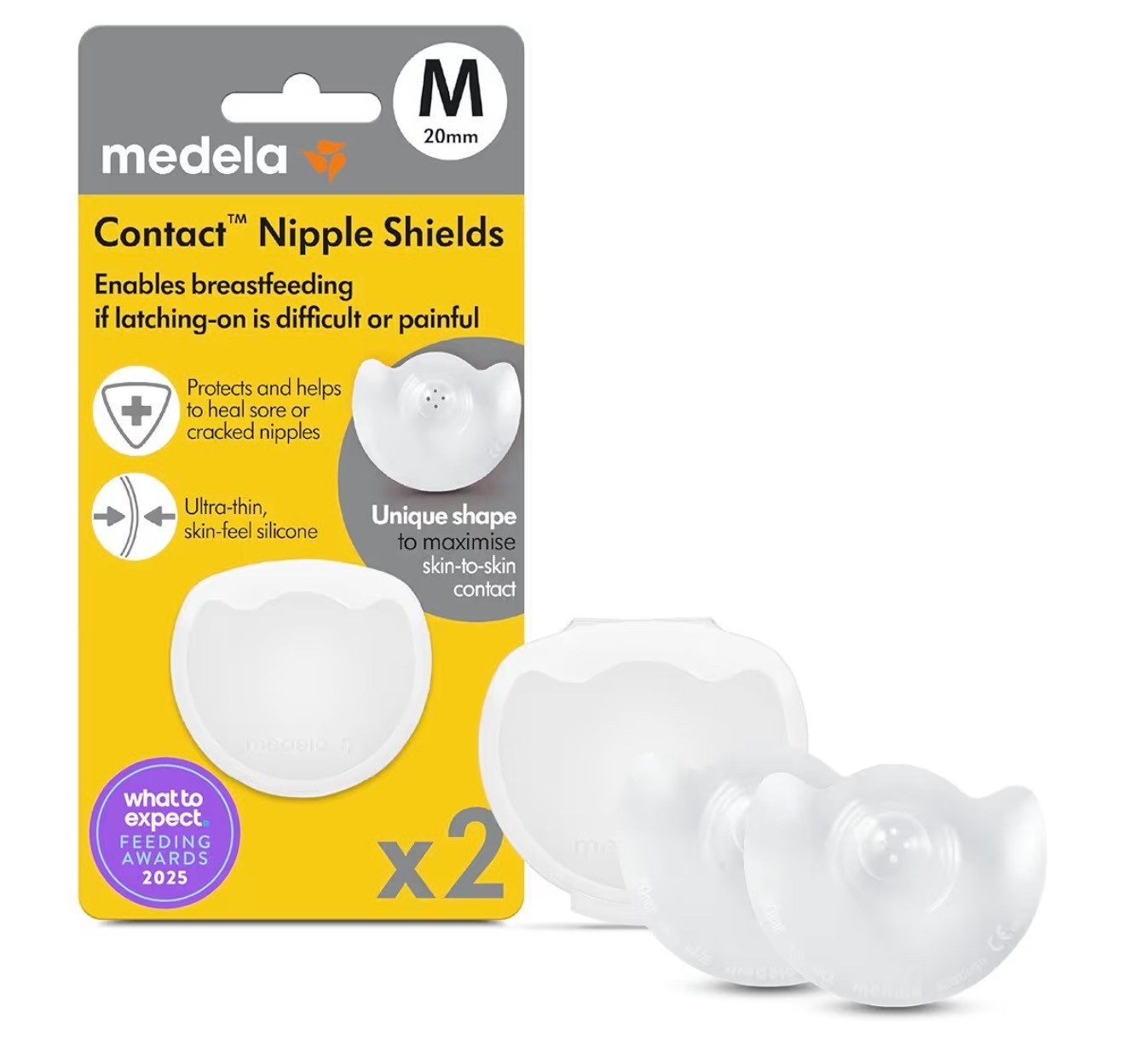 Medela Contact Nipple Shields, Food Grade Silicone | for Latching Difficulties During Breastfeeding, Flat or Inverted

#LTKselfcare #LTKKids #LTKBaby