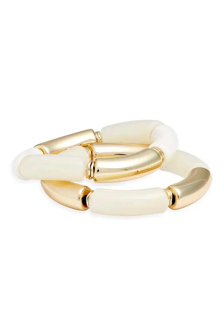 Set of 2 Tube Stretch Bracelets (Women) | Nordstrom | Nordstrom