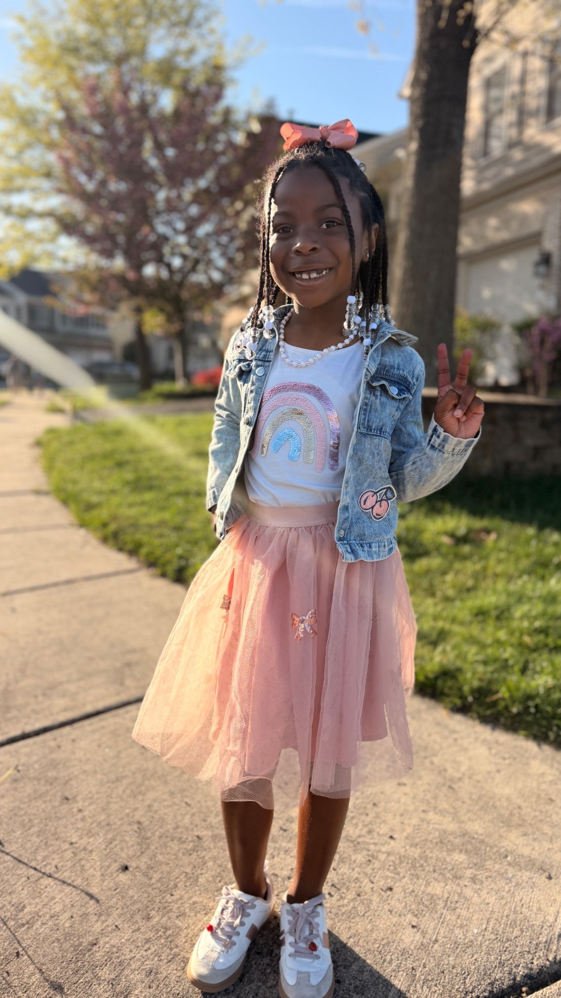 Girls spring outfit, tulle skirt, pink skirt, girls ootd, girl clothes, girls fashion, old navy, H&M, girl shoes

#LTKootd #LTKKids
