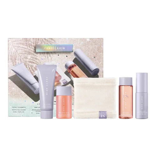 Fenty Skin The Glow Around 4 - Piece Travel Skincare Essentials Set (Holiday Limited Edition) | Sephora (AU)