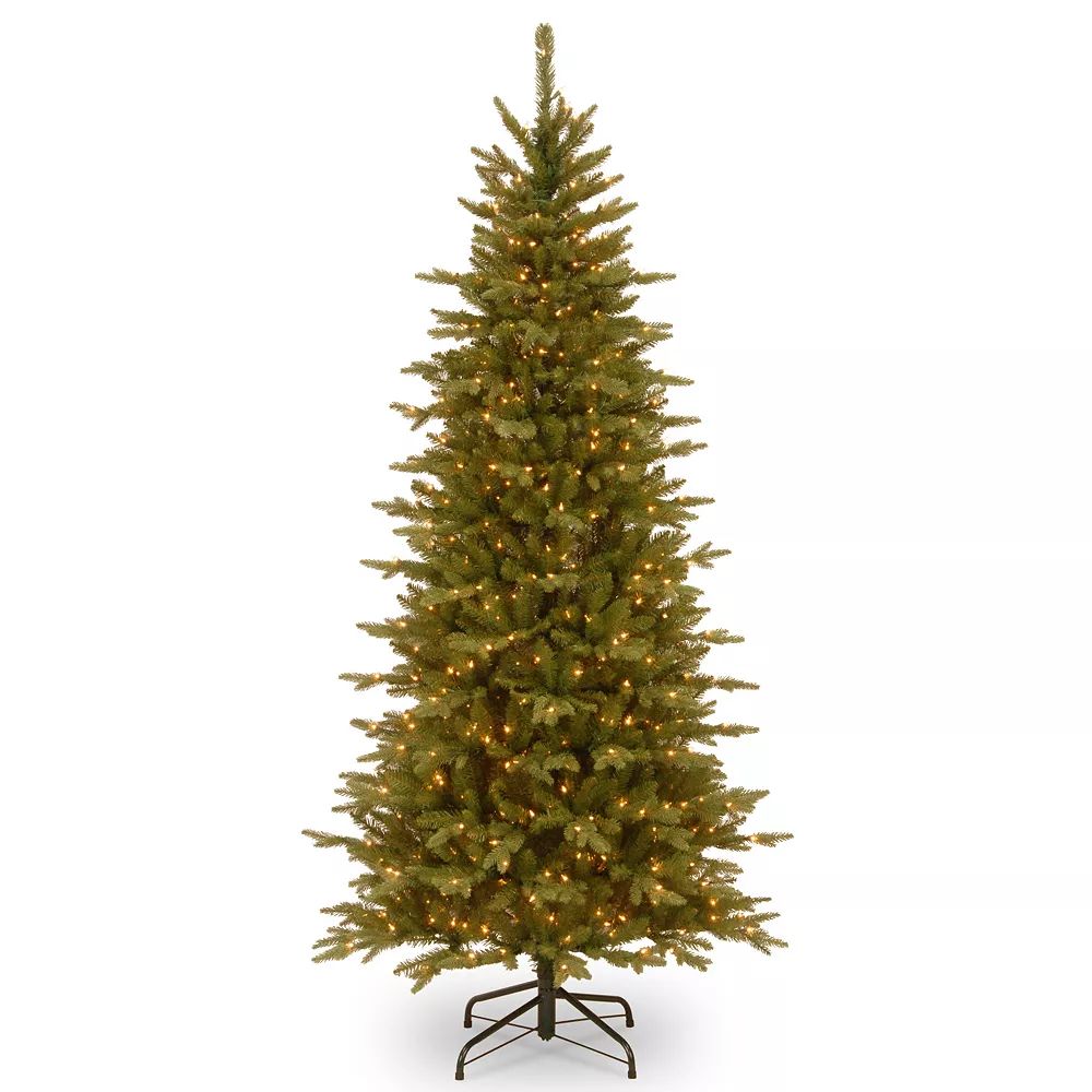 National Tree Company 7.5-ft. Pre-Lit Artificial Sierra Spruce Slim Christmas Tree | Kohl's