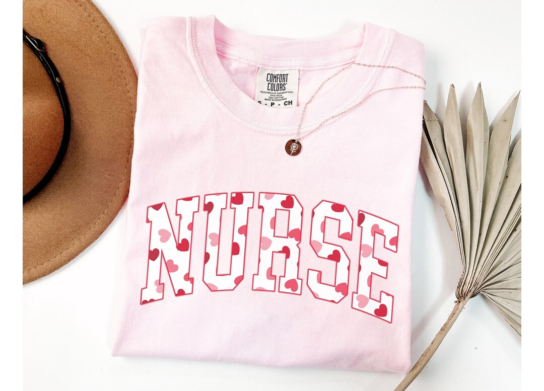 Nurse Valentine Comfort® Colors Shirt, Valentine Nurse Shirt, RN Valentine T-shirt, Valentine Nu... | Etsy (US)