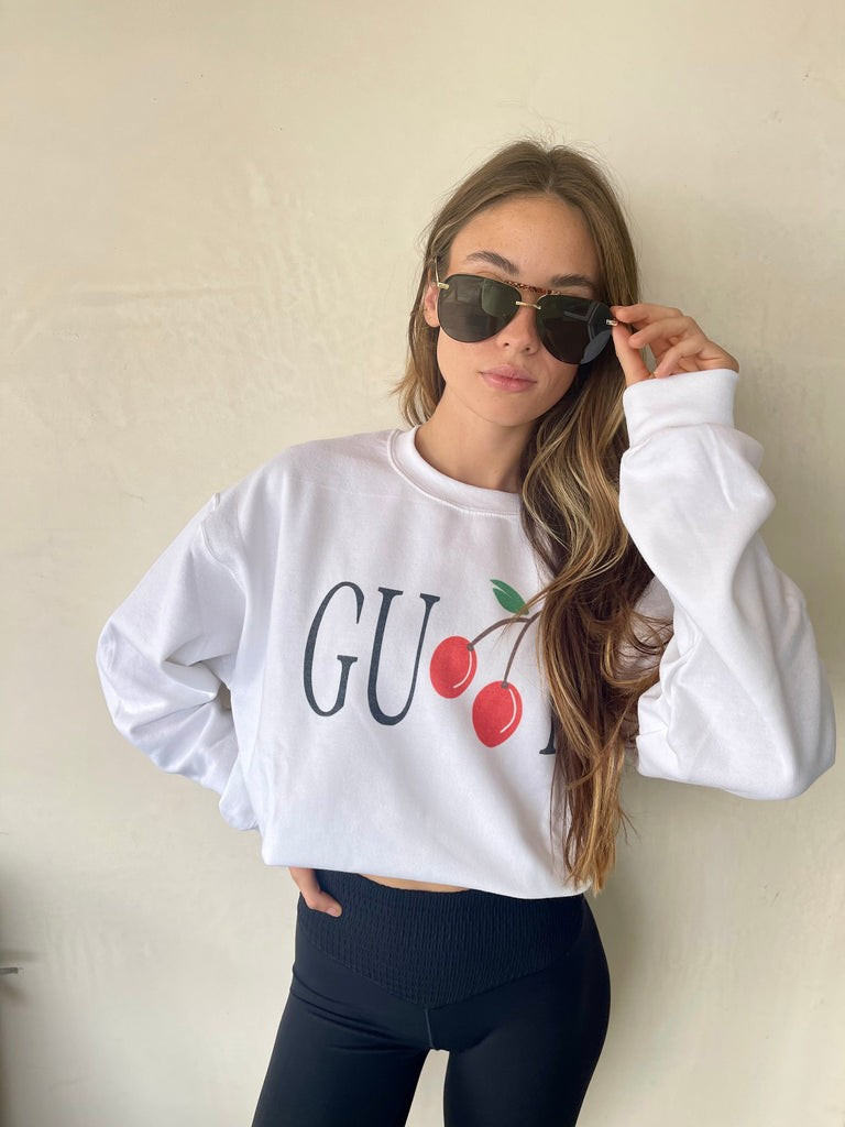New!! Cherry Designer Sweatshirt | Glitzy Bella