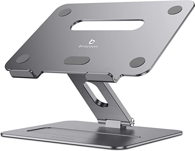 Laptop Stand, brocoon Adjustable Laptop Stand for Desk, Ergonomic Aluminum MacBook Stand with Hea... | Amazon (US)