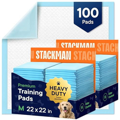 Puppy Pads Pet Pee Pads for Dogs & Puppy Training - 100 Count - Potty Pads for Dogs 22" x 22" Leak-Proof Dog Pee Pads - Quick-Dry Surface - Heavy Duty Absorbent Disposable Dog Wee Pad Bulk Pack | Amazon (US)