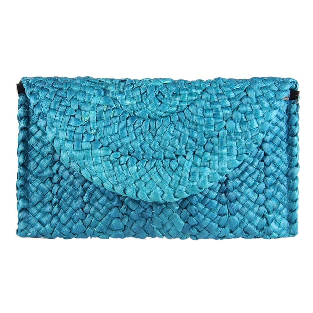 Freie Liebe Straw Clutch Purses for Women Summer Beach Bags Envelope Woven Clutch Handbags | Amazon (US)