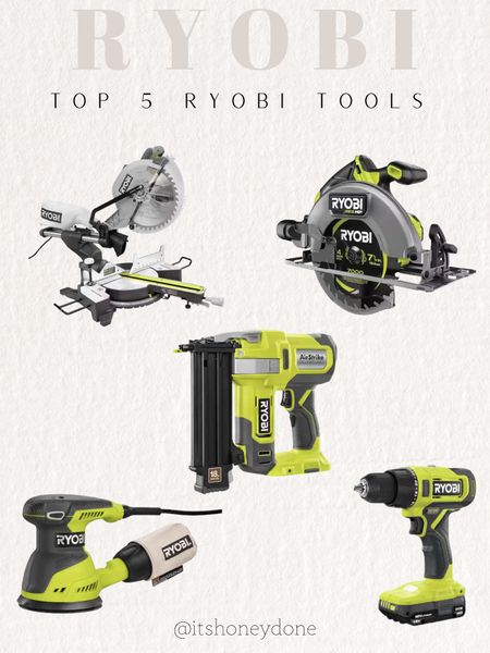 RYOBI: My Top 5 Tools I recommend for DIYers 

#LTKhome