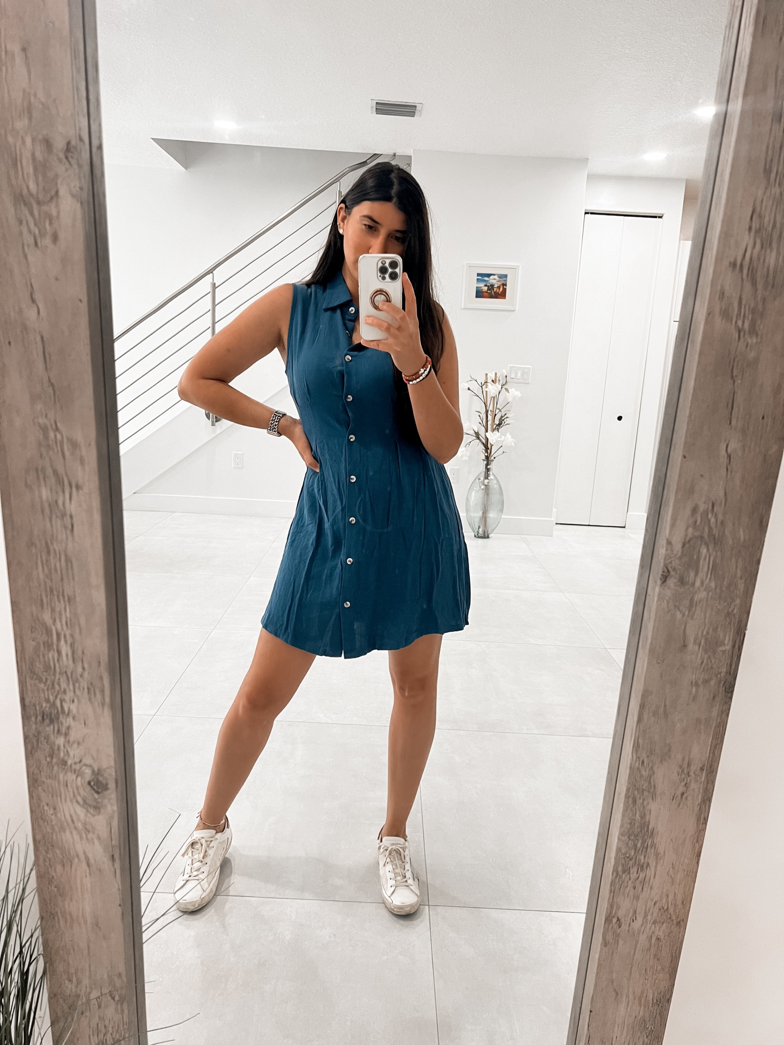 Feeling cool and confident in this button-up dress! 💙 Whether you're out for brunch or running errands, this look keeps things easy and chic. Tap the link to shop this versatile piece! #CasualChic #ButtonDownDress #LikeToKnowIt #EffortlessStyle #ShopTheLook #WardrobeStaples

#LTKFindsUnder100 #LTKStyleTip #LTKFallSale