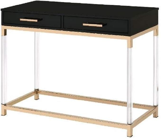 Knocbel Contemporary Console Table with Storage Drawers, Entryway Sofa Couch Side Table with Meta... | Amazon (US)