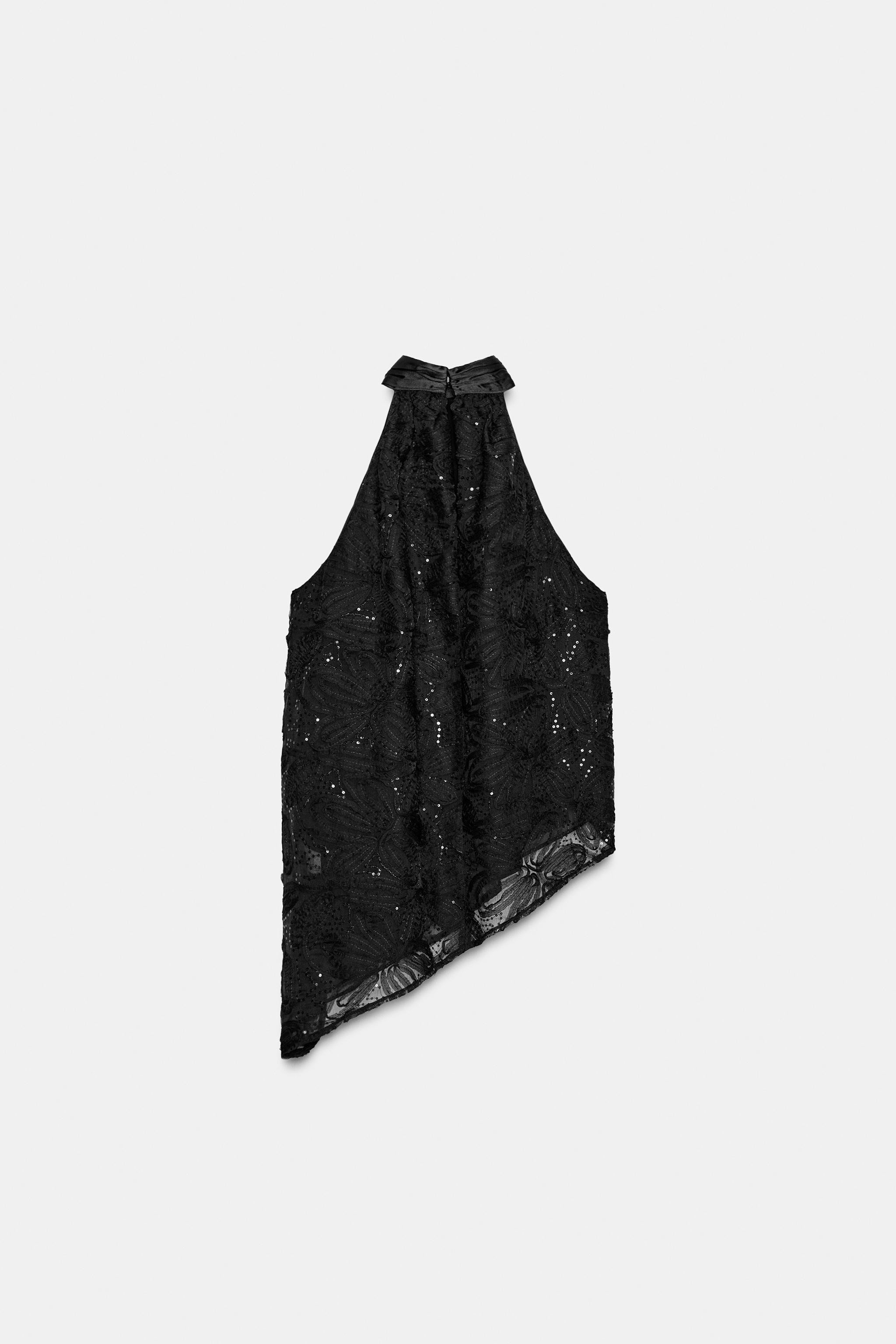 TOP ASIMMETRICO PAILLETTE | Zara IT
