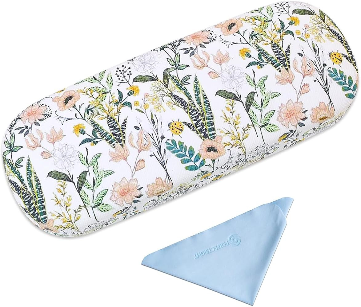 PERFECTSIGHT Hard Shell Eyeglasses Case, PU Leather Protective Glasses Case, Cute Eyeglass Case f... | Amazon (US)