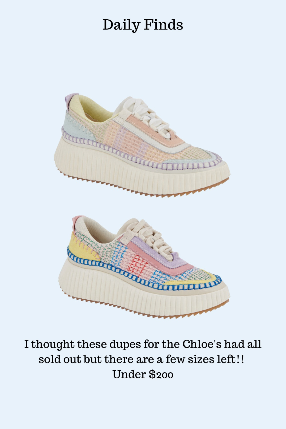Chloe woven sneaker dupes #dolcevita 

#LTKshoecrush