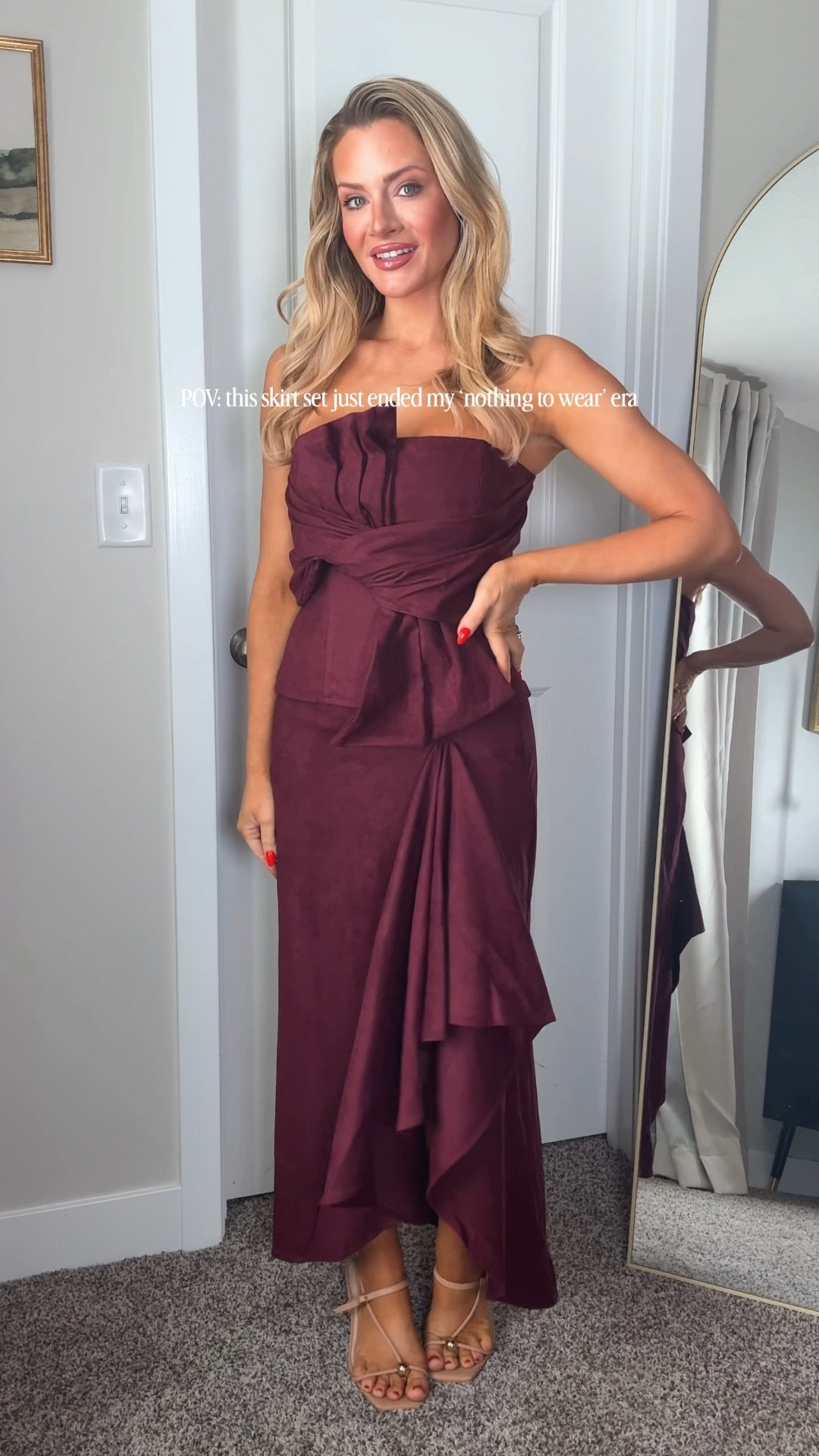 The kind of outfit that doesn’t need an introduction. Line & Dot nailed this one 🍷 
#FollowMeOnLTK
#LTKHoliday #LTKgrwm

#LTKSeasonal