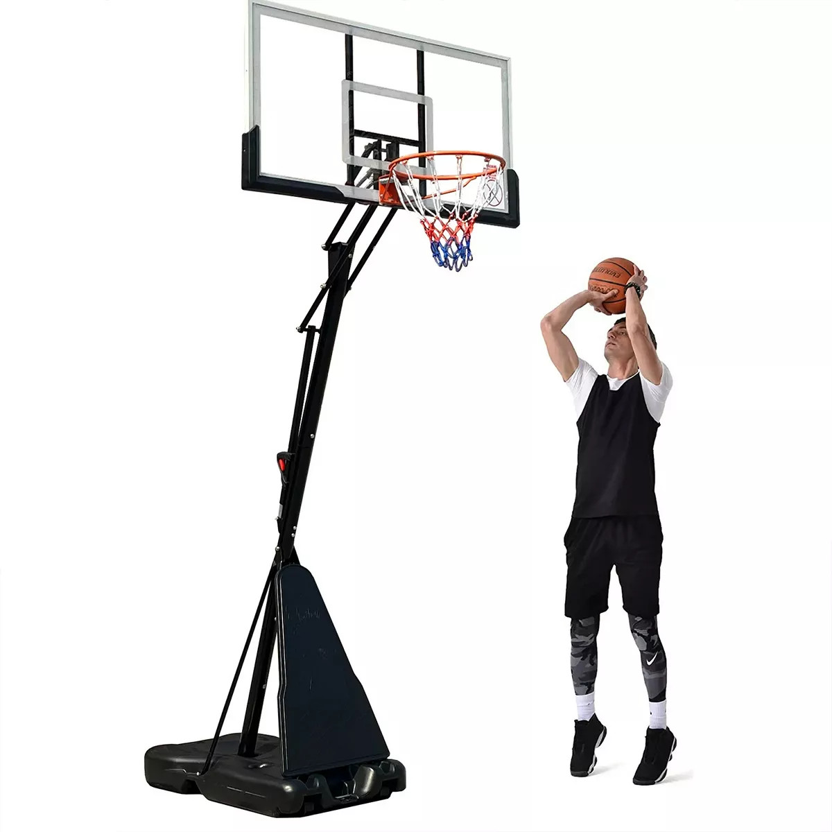 SUGIFT 54" Portable Basketball Hoop System 7.5-10ft Height Adjustable | Target