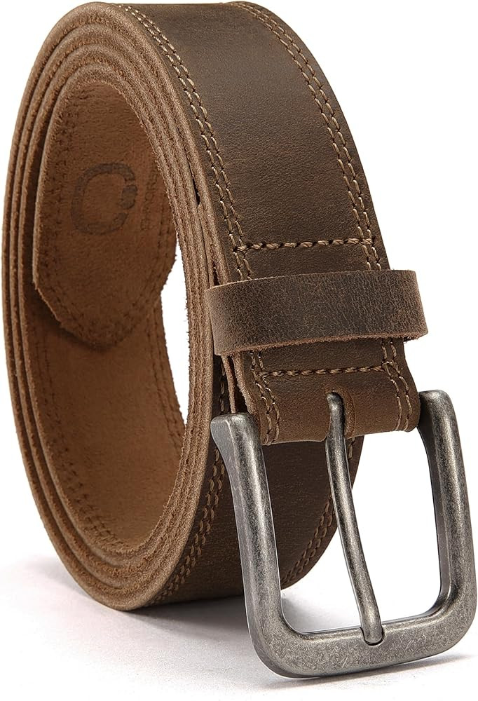 CHAOREN Mens Belts Leather - 35mm Genuine Leather Belt for Jeans - Men Gift for Casual Dress | Amazon (US)