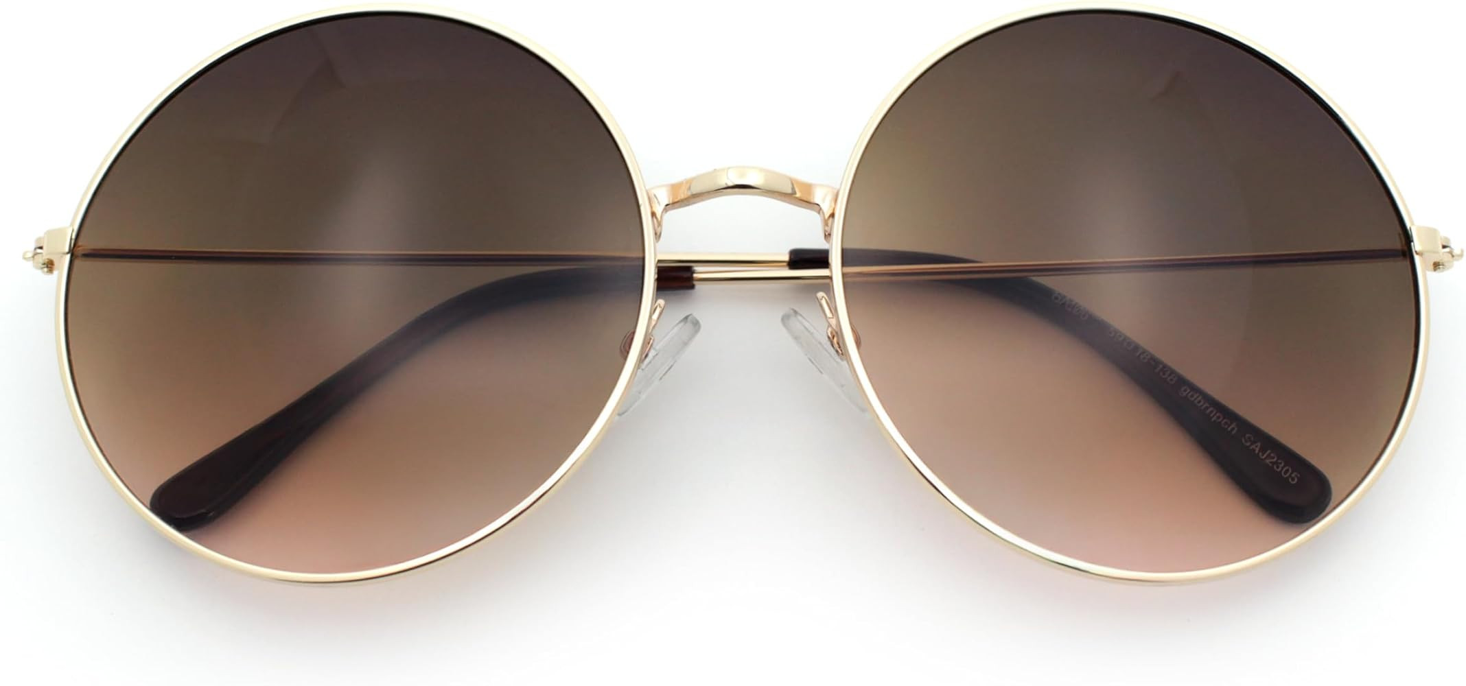 SA106 Classic Oversize Style Hippie Round Circle Lens Sunglasses | Amazon (US)