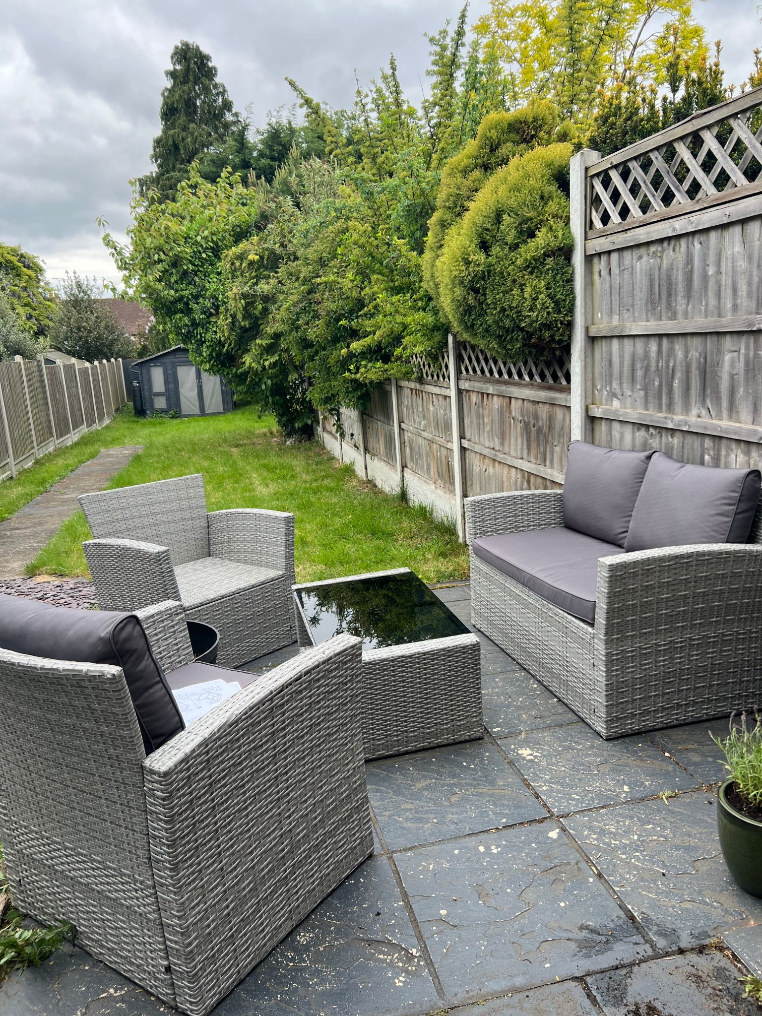 I found the cutest, most cost effective garden furniture set; double chair, two single chairs and a glass top coffee table. Under £350 too! 

#LTKsummer #LTKhome #LTKuk