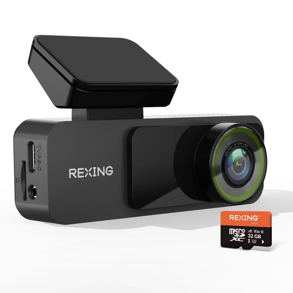 Rexing V1 Lite 2K Wi-Fi Dash Cam with USB-C Connection and 32GB microSD Card | Target