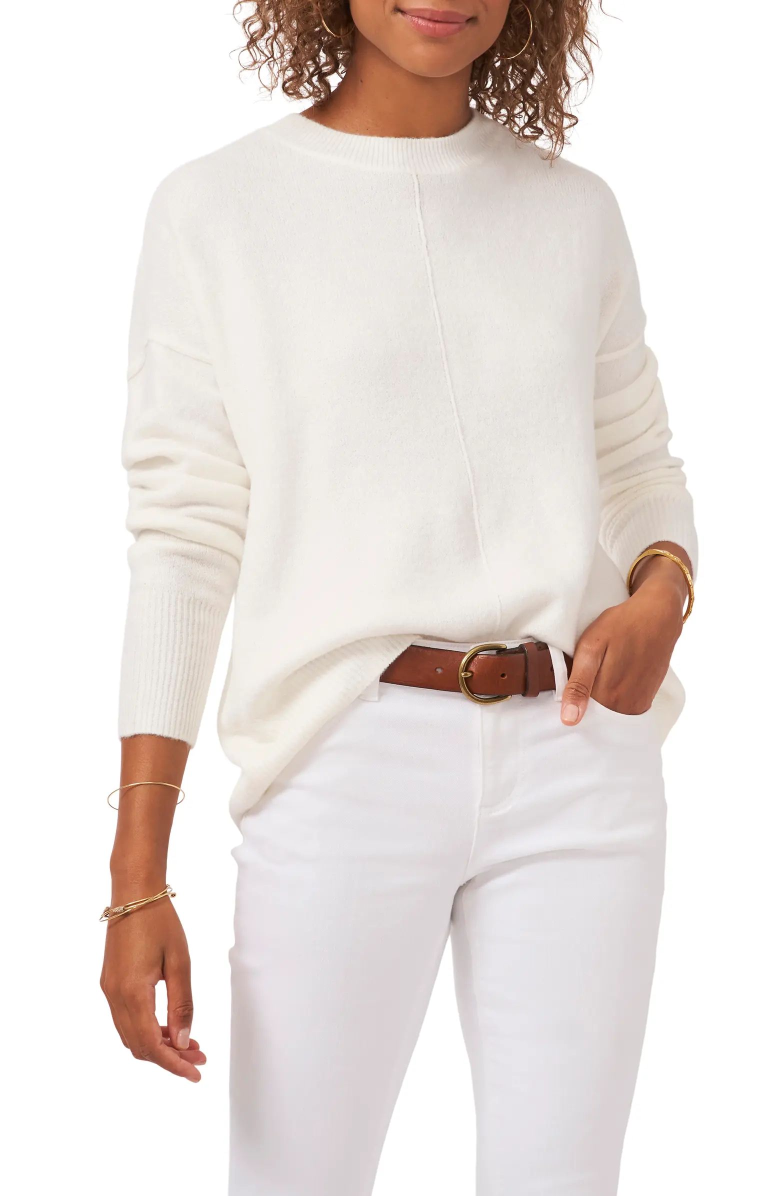 Center Seam Crewneck Sweater | Nordstrom