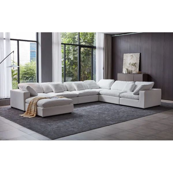 Azaylee 7-Pieces Feather Down Cozy Cloud sectional | Wayfair North America