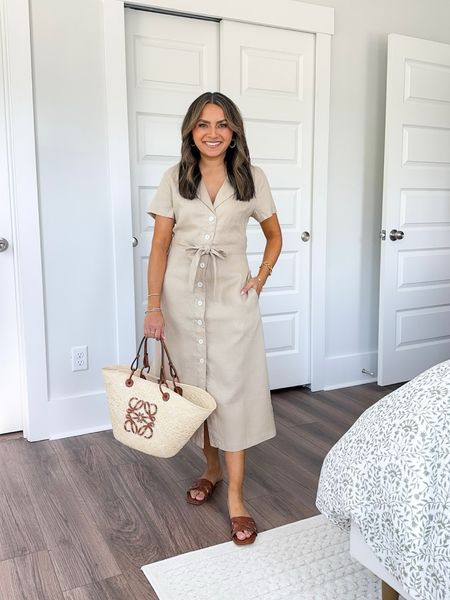 Beige linen dress size XS TTS
Brown sandals size 5.5 TTS 

Spring Outfits 
Dress 
Travel Outfit 
European Outfit 
Summer Dress 
Summer Outfit 

Honey Sweet Petite 
Honeysweetpetite

#LTKSeasonal #LTKtravel #LTKstyletip