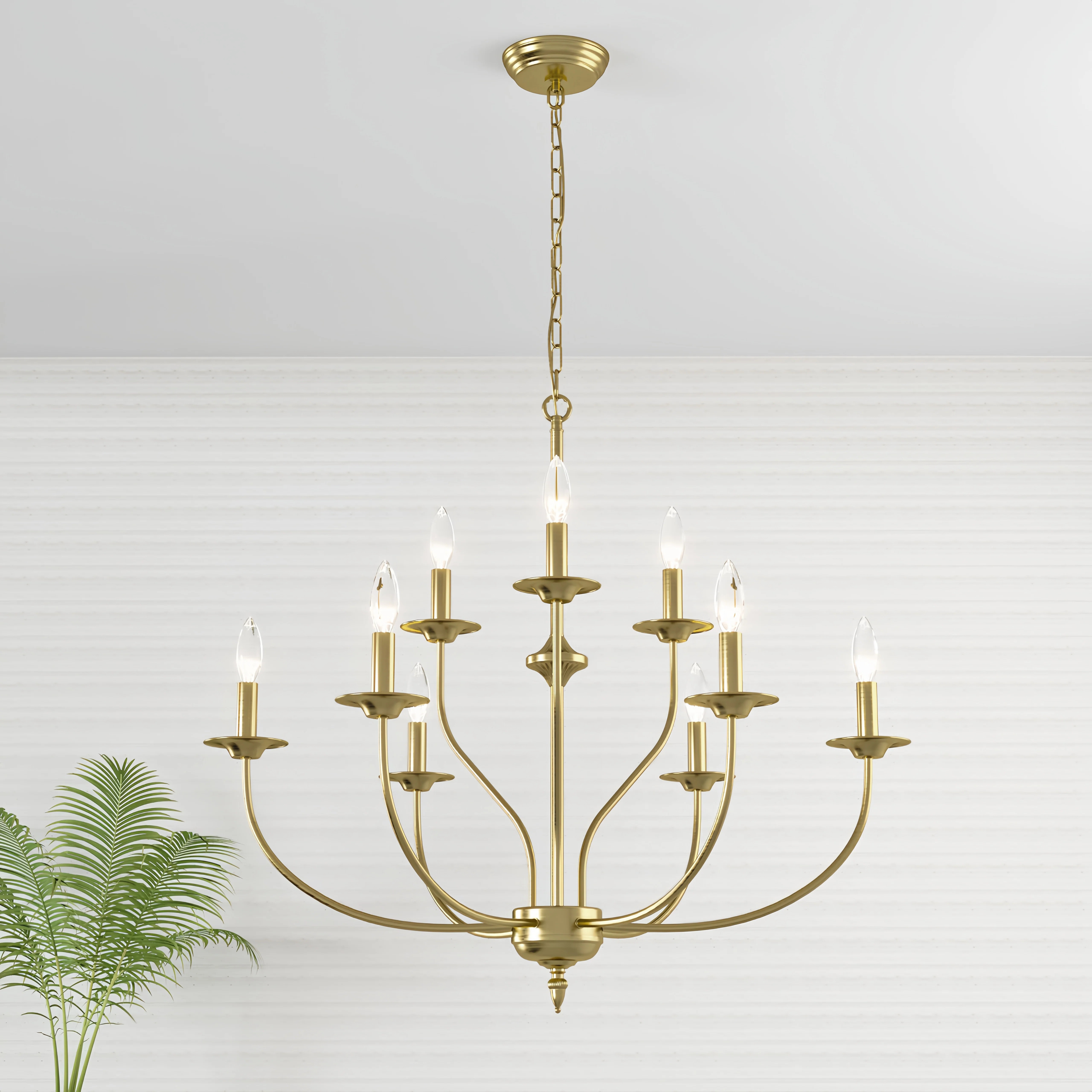Maroneia 9 - Light Candle Style Classic / Traditional Chandelier(31") | Wayfair North America