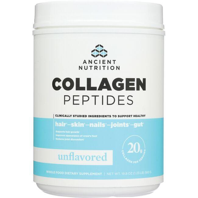 Ancient Nutrition Collagen Peptides - Unflavored Supplement Vitamin | 19.8 oz Powder | Swanson
