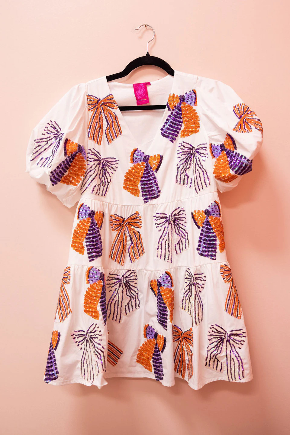 Stripe Bow Cotton Dress | Queen of Sparkles