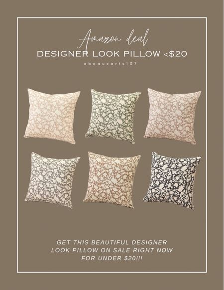 Beautiful designer look pillow for under $20!!  

#LTKFindsUnder50 #LTKHome #LTKSaleAlert
