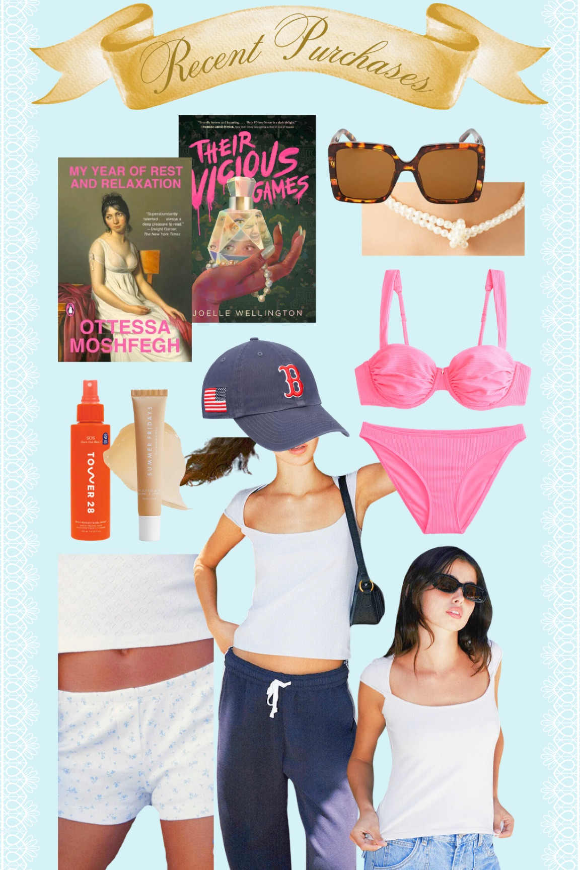 UNDER $30?!?! stocked up for summer!!! the cutest coastal pjs, beach skincare, flattering bikini, accessories, and even some beach reads. it’s giving coastal grand*daughter*!!! 🦪

#LTKFindsUnder50 #LTKGiftGuide #LTKStyleTip