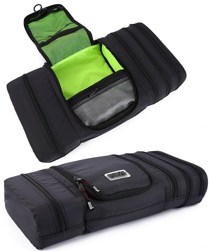 Pro Packing Cubes Travel Toiletry Bag - Packs Flat To Save Space - Waterproof Hanging Toiletries ... | Amazon (US)