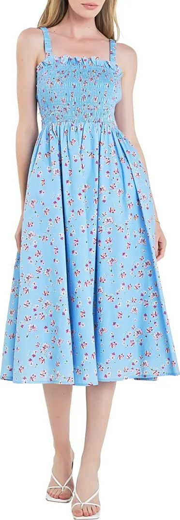 English Factory Smocked Floral Sundress | Nordstrom | Nordstrom