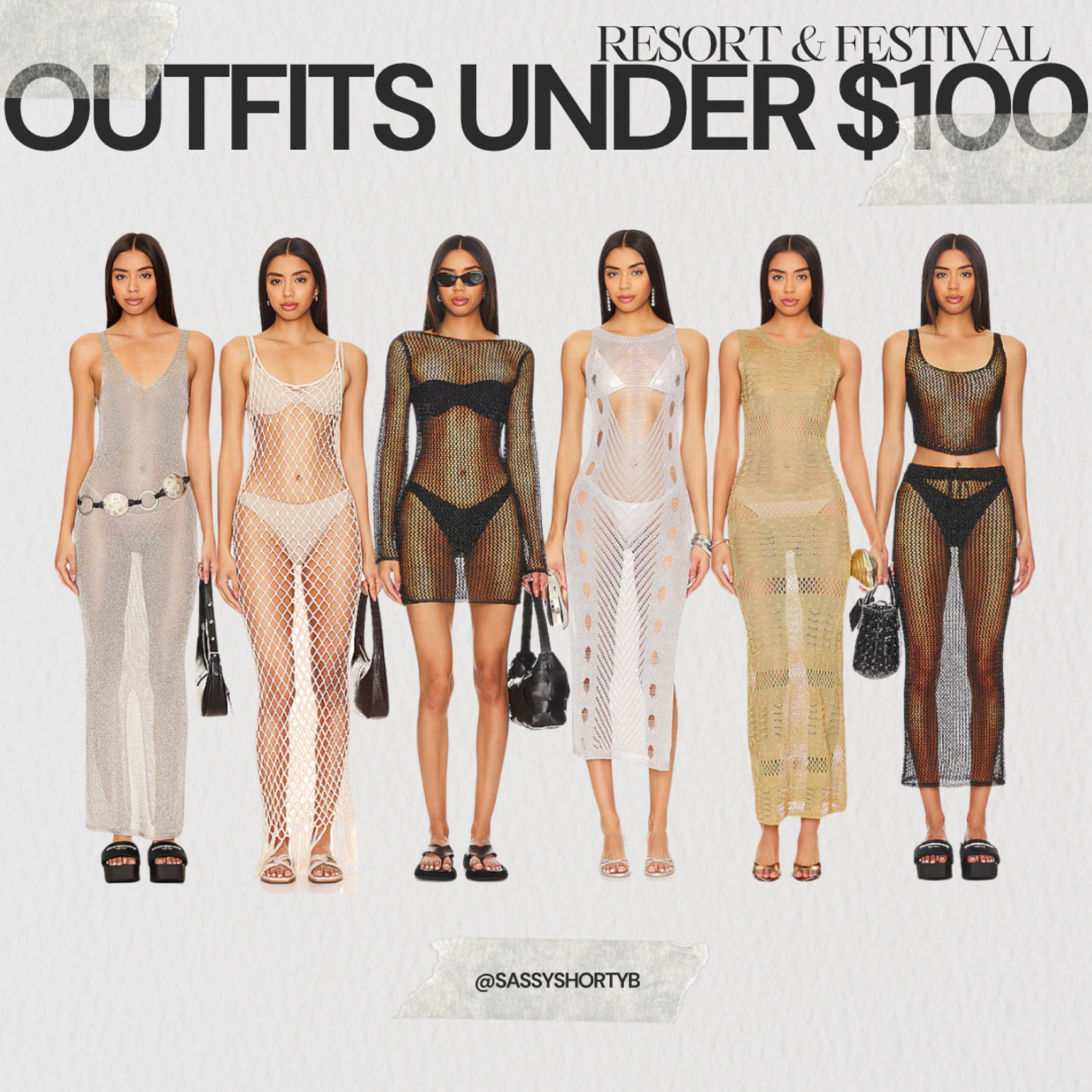 Resort & festival looks under $100🤩🖤. #knitdress #festivaloutfits #neutraldresses #metallicdresses 

#LTKSeasonal #LTKfindsunder100 #LTKFestival