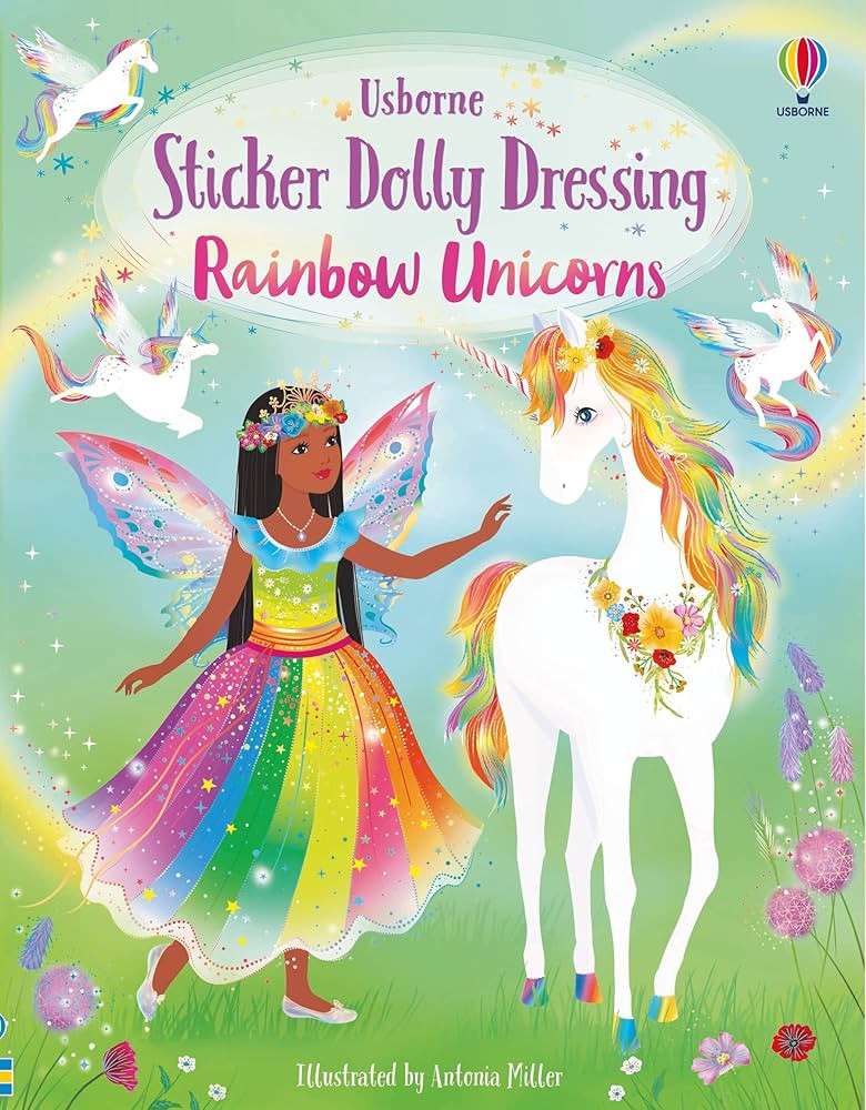 Sticker Dolly Dressing Rainbow Unicorns | Amazon (US)