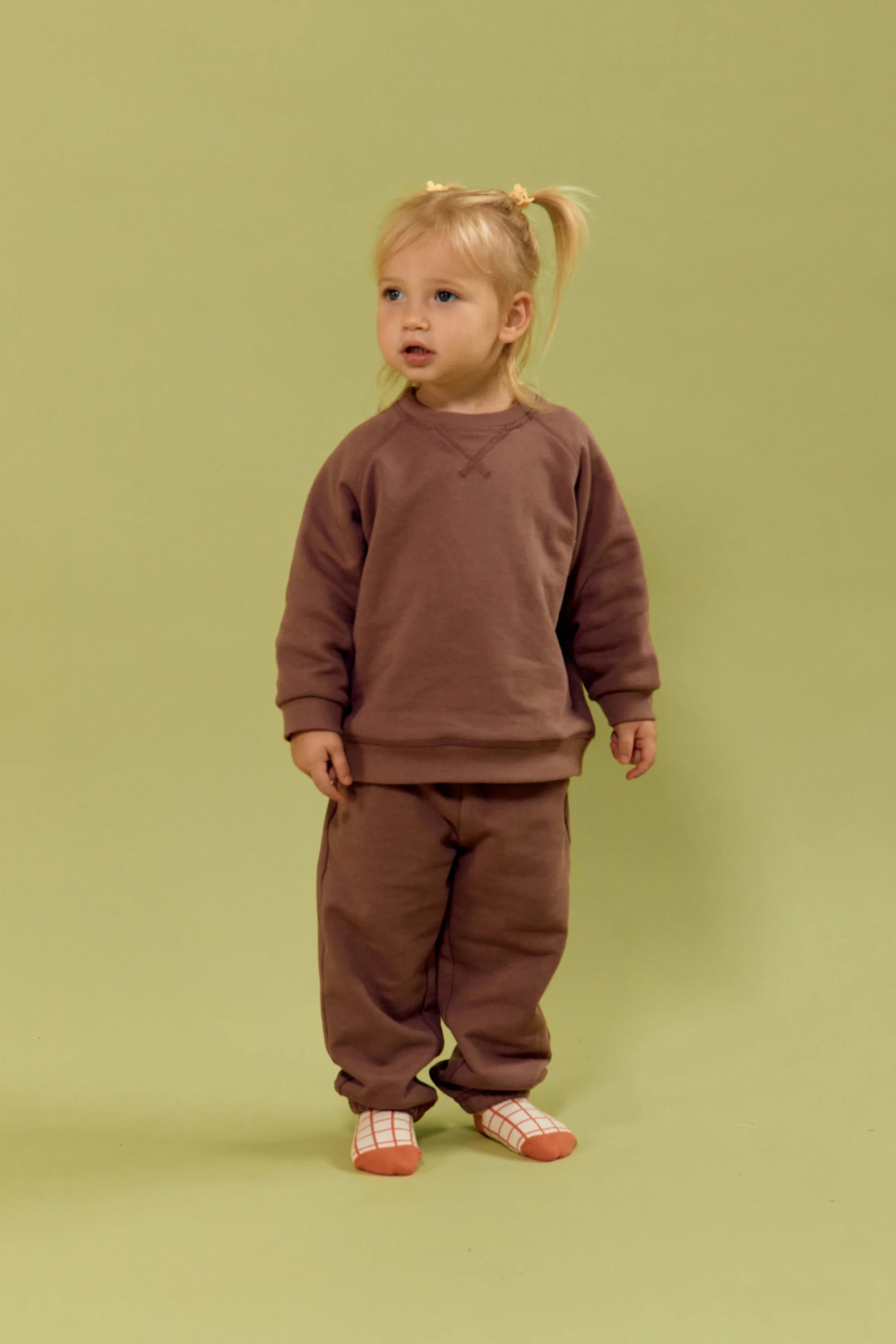 [24FW] Butter Cotton Fleece-Lined Sweatsuit (1-6Y) | Konny Baby