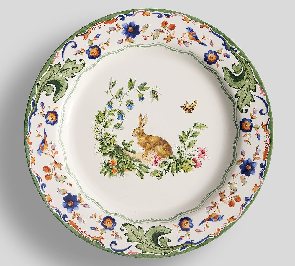 Botanical Bunny Stoneware Dinnerware Collection | Pottery Barn (US)