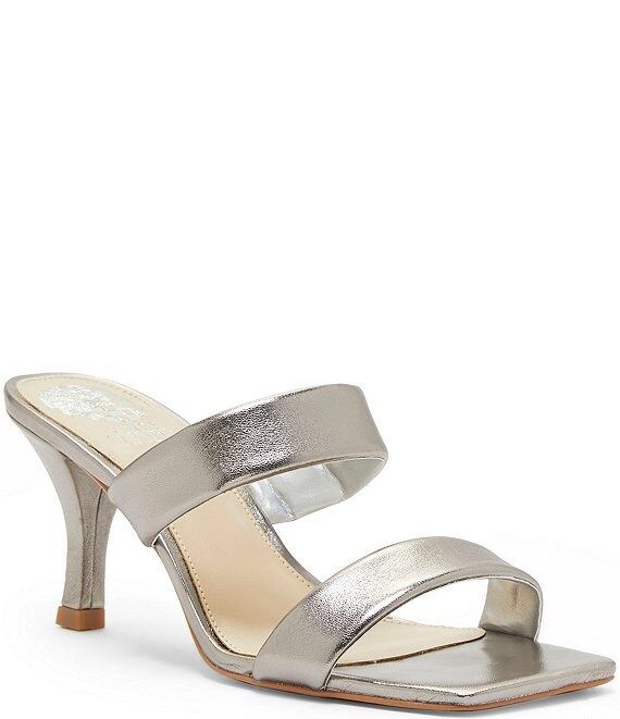 Aslee Banded Metallic Leather Square Toe Dress Sandals | Dillard's