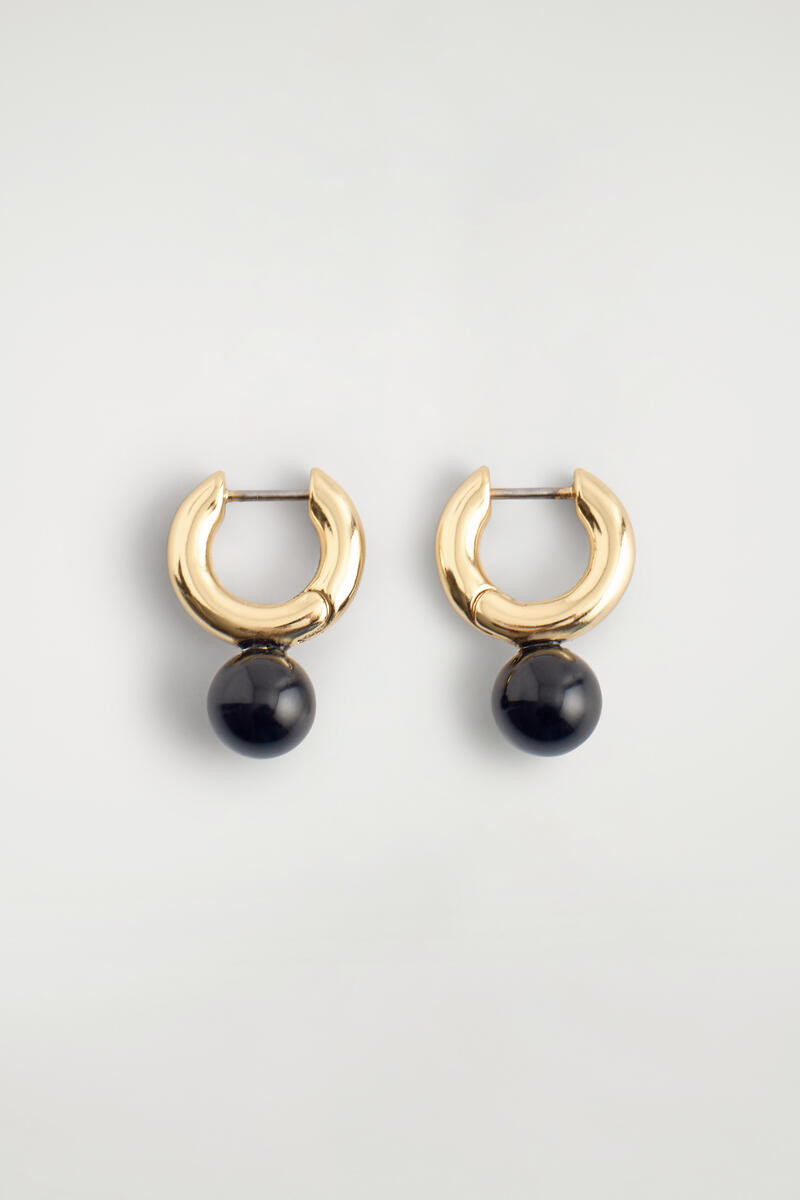 Beaded Huggie Hoop Earrings | COS (US)
