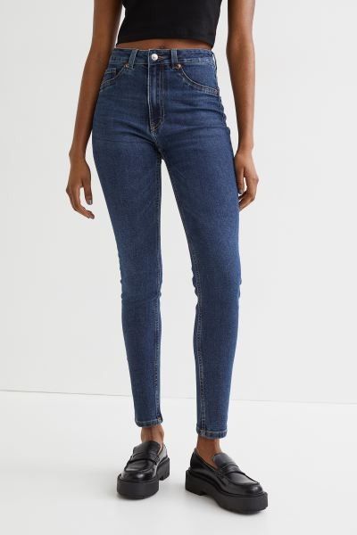 Skinny High Jeans Blue Jeans Outfit Pants Winter Outfit Spring Outfits Budget Fashion | H&M (US + CA)