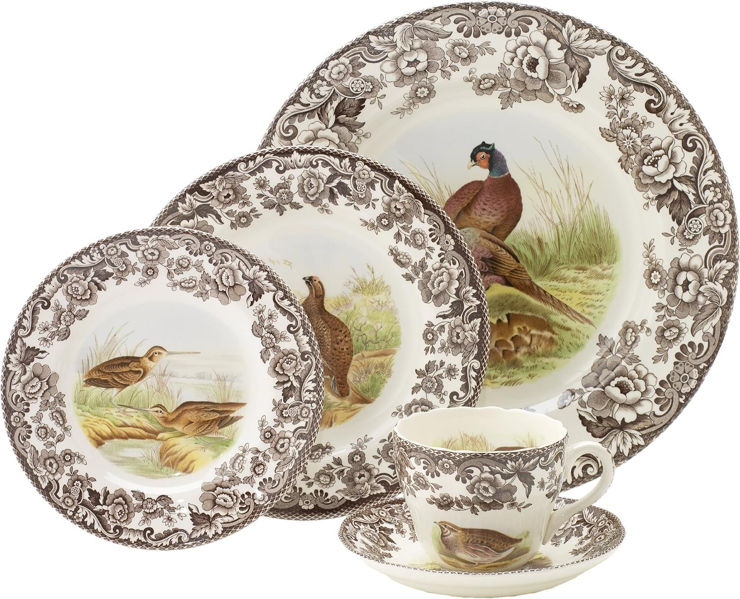 Amazon.com | Spode Woodland 5 Piece Placesetting: Bread Plates: Dinnerware Sets | Amazon (US)