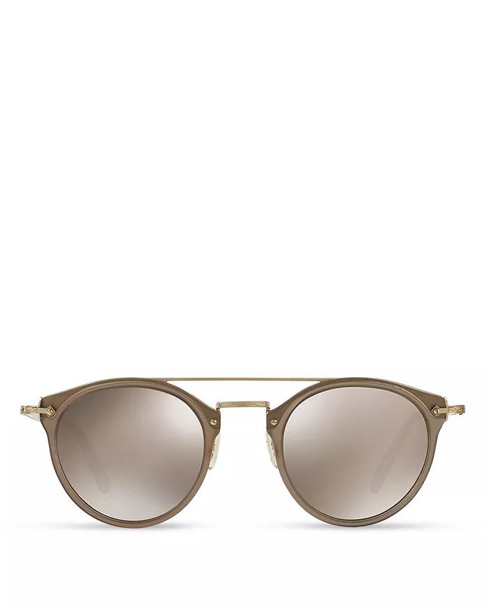 Oliver Peoples Remick Brow Bar Round Sunglasses, 50mm Jewelry & Accessories - Bloomingdale's | Bloomingdale's (US)