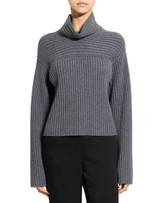 Wool Ribbed Mock Neck Sweater | Bloomingdale's (US)