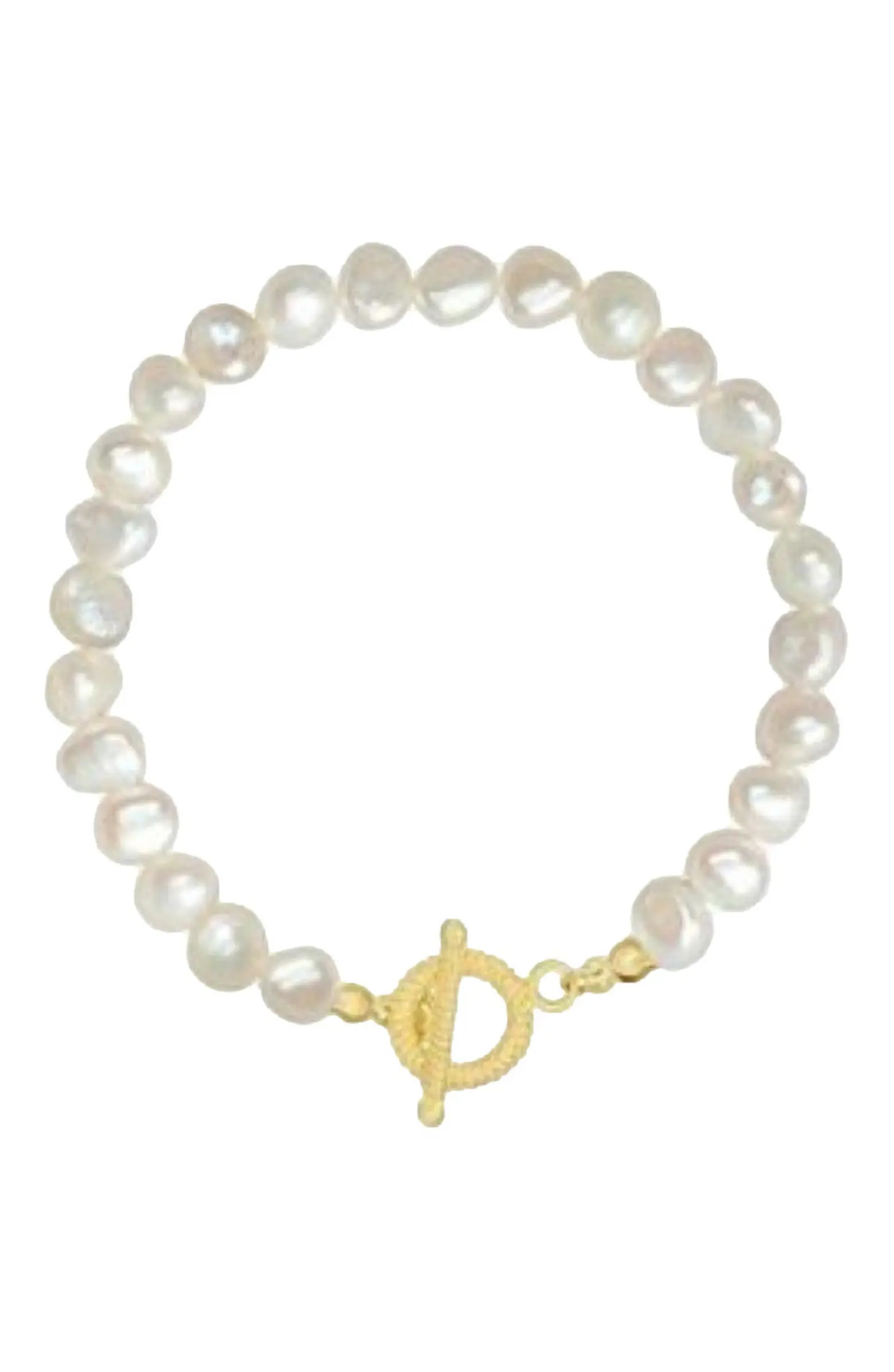 Sophisticated Baroque Freshwater Pearl Bracelet | Nordstrom