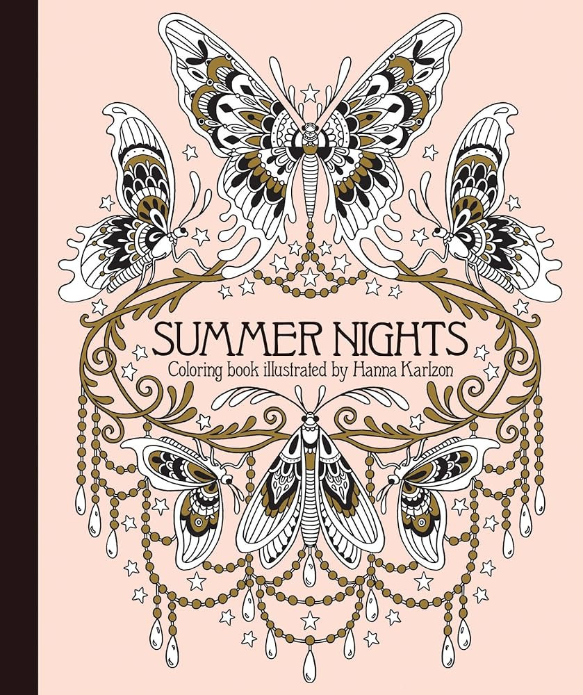 Summer Nights Coloring Book: Originally Published in Sweden as "Sommarnatt" (Hanna Karlzon) | Amazon (US)
