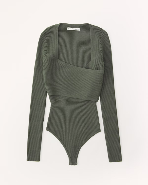LuxeLoft Wrap Bodysuit | Abercrombie & Fitch (US)