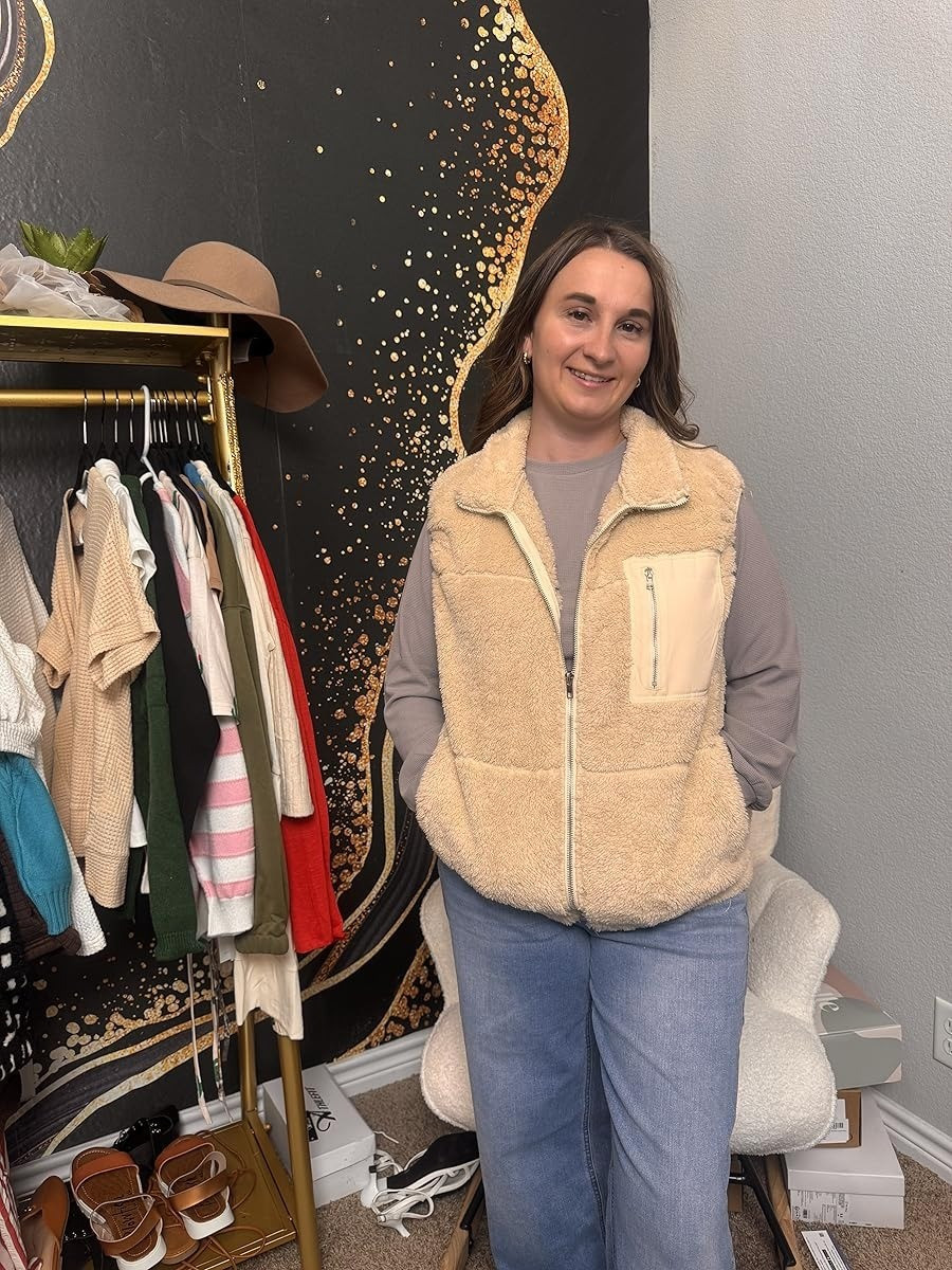 Cuddle up in the ultimate cozy layer! My pick for the perfect fuzzy vest is here! It’s soft, stylish, and exactly what you need for fall layering and winter warmth. Tap to shop this season's coziest vest! #FuzzyVest #FallFashion #WinterStyle #CozyStyle #Outerwear #Layering #ShopTheLook #MustHave

#LTKSeasonal #LTKSaleAlert #LTKStyleTip