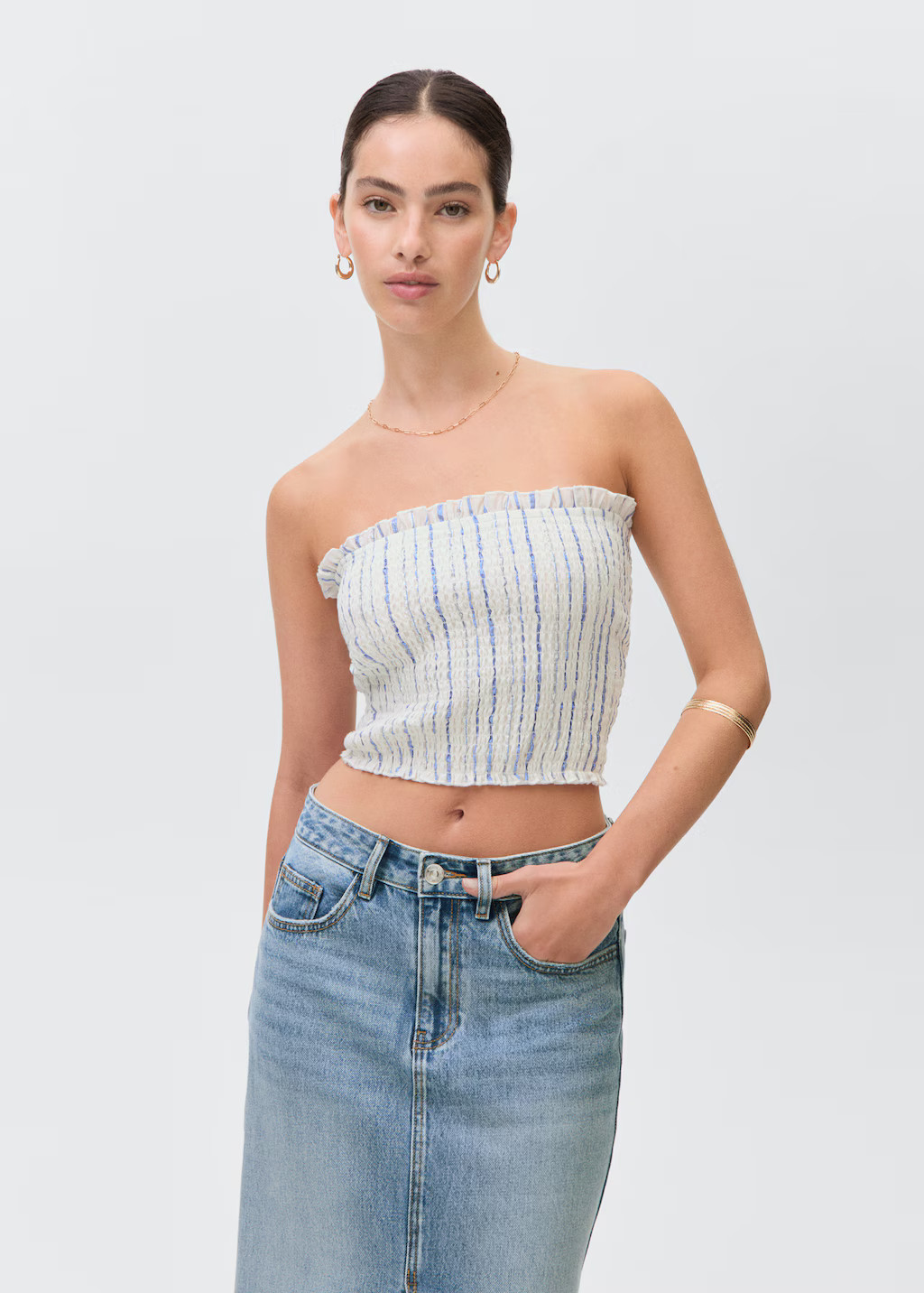 Long denim skirt - Teen | MANGO USA | Mango (US/MX/AU)