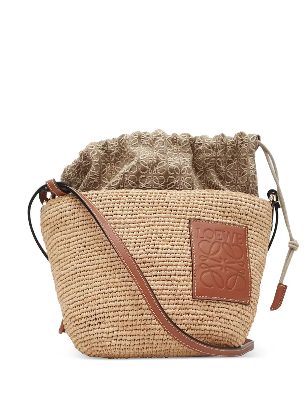 Loewe Pre-Owned 2021 Raffia Bucket Bag | Neutrals | FARFETCH UK | Farfetch Global